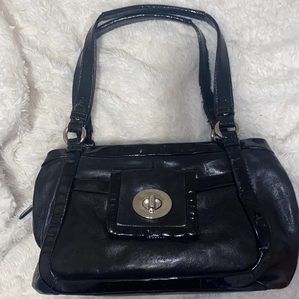 Vintage coach black handbag